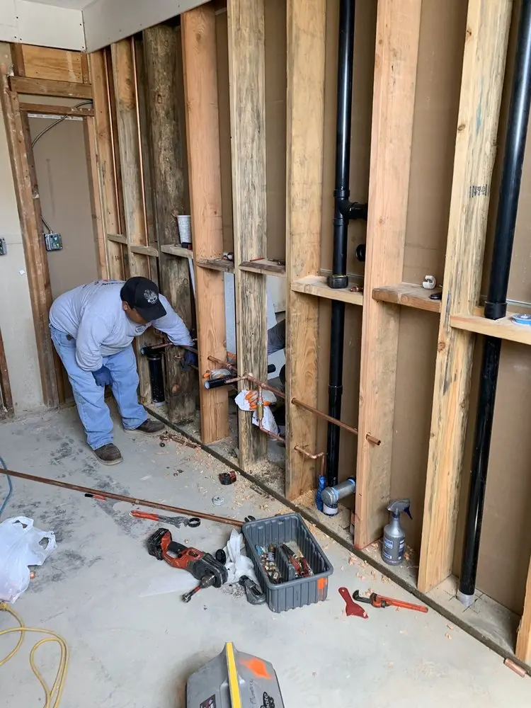 Commercial rough-in plumbing for Gas Line Repair in Clyde